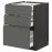 Доставка из Польши METOD / MAXIMERA sz stj 3fr/2n/sr/w szu, czarny/Voxtorp ciemnoszary, 60x60 cm ИКЕА-99309910, ЕВРОИКЕА Калининград