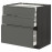 Доставка из Польши METOD / MAXIMERA sz stj 3fr/2n/sr/w szu, czarny/Voxtorp ciemnoszary, 80x60 cm ИКЕА-59309912, ЕВРОИКЕА Калининград