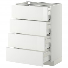 Доставка из Польши METOD / MAXIMERA sz stj 4fr/4szu, bialy/Ringhult bialy, 60x37 cm ИКЕА-39026344, ЕВРОИКЕА Калининград