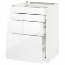 Доставка из Польши METOD / MAXIMERA sz stj 4fr/4szu, bialy/Ringhult bialy, 60x60 cm ИКЕА-59049919, ЕВРОИКЕА Калининград
