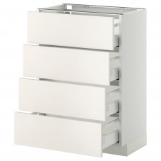 Доставка из Польши METOD / MAXIMERA sz stj 4fr/4szu, bialy/Veddinge bialy, 60x37 cm ИКЕА-29026349, ЕВРОИКЕА Калининград