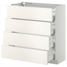 Доставка из Польши METOD / MAXIMERA sz stj 4fr/4szu, bialy/Veddinge bialy, 80x37 cm ИКЕА-79026498, ЕВРОИКЕА Калининград