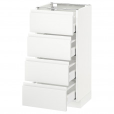 Доставка из Польши METOD / MAXIMERA sz stj 4fr/4szu, bialy/Voxtorp matowy bialy, 40x37 cm ИКЕА-59112784, ЕВРОИКЕА Калининград