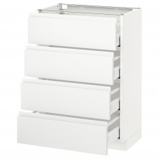 Доставка из Польши METOD / MAXIMERA sz stj 4fr/4szu, bialy/Voxtorp matowy bialy, 60x37 cm ИКЕА-29112785, ЕВРОИКЕА Калининград