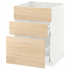 Доставка из Польши METOD / MAXIMERA sz stj zl+3fr/2szu, bialy/Askersund wzor jasny jesion, 60x60 cm ИКЕА-89215894, ЕВРОИКЕА Калининград