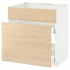 Доставка из Польши METOD / MAXIMERA sz stj zl+3fr/2szu, bialy/Askersund wzor jasny jesion, 80x60 cm ИКЕА-69215847, ЕВРОИКЕА Калининград