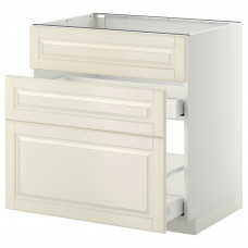 Доставка из Польши METOD / MAXIMERA sz stj zl+3fr/2szu, bialy/Bodbyn kremowy, 80x60 cm ИКЕА-69919757, ЕВРОИКЕА Калининград
