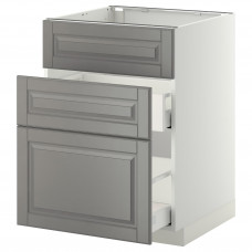 Доставка из Польши METOD / MAXIMERA sz stj zl+3fr/2szu, bialy/Bodbyn szary, 60x60 cm ИКЕА-79919808, ЕВРОИКЕА Калининград