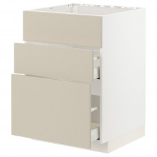 Доставка из Польши METOD / MAXIMERA sz stj zl+3fr/2szu, bialy/Havstorp bezowy, 60x60 cm ИКЕА-09426635, ЕВРОИКЕА Калининград