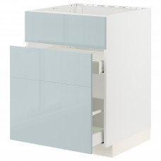 Доставка из Польши METOD / MAXIMERA Sz stj zl+3fr/2sz, bialy/Kallarp jasnoszaro-niebieski, 60x60 cm ИКЕА-09479407, ЕВРОИКЕА Калининград