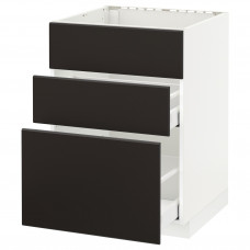 Доставка из Польши METOD / MAXIMERA Sz stj zl+3fr/2sz, bialy/Kungsbacka antracyt, 60x60 cm ИКЕА-89211985, ЕВРОИКЕА Калининград
