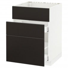 Доставка из Польши METOD / MAXIMERA Sz stj zl+3fr/2sz, bialy/Kungsbacka antracyt, 60x60 cm ИКЕА-99211918, ЕВРОИКЕА Калининград