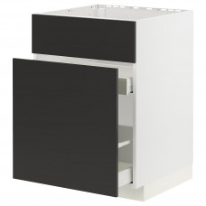 Доставка из Польши METOD / MAXIMERA sz stj zl+3fr/2szu, bialy/Nickebo matowy antracyt, 60x60 cm ИКЕА-49497602, ЕВРОИКЕА Калининград