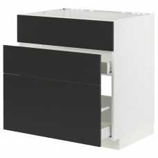 Доставка из Польши METOD / MAXIMERA sz stj zl+3fr/2szu, bialy/Nickebo matowy antracyt, 80x60 cm ИКЕА-39497792, ЕВРОИКЕА Калининград