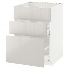 Доставка из Польши METOD / MAXIMERA sz stj zl+3fr/2szu, bialy/Ringhult jasnoszary, 60x60 cm ИКЕА-29142264, ЕВРОИКЕА Калининград