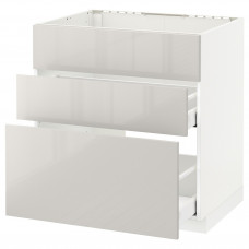 Доставка из Польши METOD / MAXIMERA sz stj zl+3fr/2szu, bialy/Ringhult jasnoszary, 80x60 cm ИКЕА-79142266, ЕВРОИКЕА Калининград