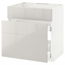 Доставка из Польши METOD / MAXIMERA sz stj zl+3fr/2szu, bialy/Ringhult jasnoszary, 80x60 cm ИКЕА-89141898, ЕВРОИКЕА Калининград