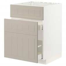 Доставка из Польши METOD / MAXIMERA sz stj zl+3fr/2szu, bialy/Stensund bezowy, 60x60 cm ИКЕА-09408170, ЕВРОИКЕА Калининград