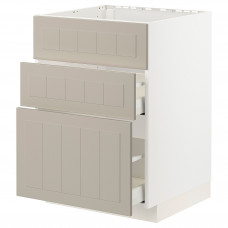 Доставка из Польши METOD / MAXIMERA sz stj zl+3fr/2szu, bialy/Stensund bezowy, 60x60 cm ИКЕА-69408186, ЕВРОИКЕА Калининград