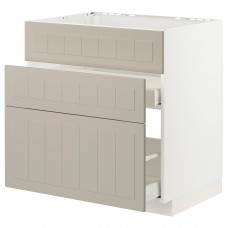Доставка из Польши METOD / MAXIMERA sz stj zl+3fr/2szu, bialy/Stensund bezowy, 80x60 cm ИКЕА-29408174, ЕВРОИКЕА Калининград