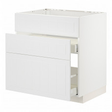 Доставка из Польши METOD / MAXIMERA sz stj zl+3fr/2szu, bialy/Stensund bialy, 80x60 cm ИКЕА-79409473, ЕВРОИКЕА Калининград
