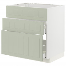 Доставка из Польши METOD / MAXIMERA sz stj zl+3fr/2szu, bialy/Stensund jasnozielony, 80x60 cm ИКЕА-69486527, ЕВРОИКЕА Калининград