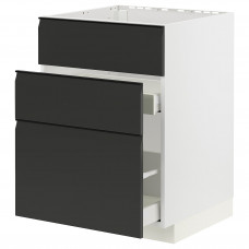Доставка из Польши METOD / MAXIMERA sz stj zl+3fr/2szu, bialy/Upplov matowy antracyt, 60x60 cm ИКЕА-99492800, ЕВРОИКЕА Калининград