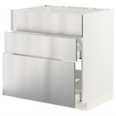 Доставка из Польши METOD / MAXIMERA sz stj zl+3fr/2szu, bialy/Varsta stal nierdz, 80x60 cm ИКЕА-49329878, ЕВРОИКЕА Калининград