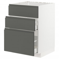 Доставка из Польши METOD / MAXIMERA sz stj zl+3fr/2szu, bialy/Voxtorp ciemnoszary, 60x60 cm ИКЕА-79304046, ЕВРОИКЕА Калининград