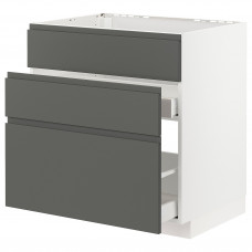 Доставка из Польши METOD / MAXIMERA sz stj zl+3fr/2szu, bialy/Voxtorp ciemnoszary, 80x60 cm ИКЕА-19310007, ЕВРОИКЕА Калининград