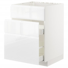 Доставка из Польши METOD / MAXIMERA sz stj zl+3fr/2szu, bialy/Voxtorp polysk/biel, 60x60 cm ИКЕА-99254309, ЕВРОИКЕА Калининград