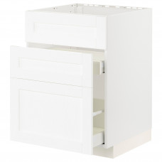 Доставка из Польши METOD / MAXIMERA sz stj zl+3fr/2szu, bialy Enkoping/bialy imitacja drewna, 60x60 cm ИКЕА-19473400, ЕВРОИКЕА Калининград