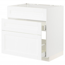 Доставка из Польши METOD / MAXIMERA sz stj zl+3fr/2szu, bialy Enkoping/bialy imitacja drewna, 80x60 cm ИКЕА-99473401, ЕВРОИКЕА Калининград