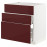 Доставка из Польши METOD / MAXIMERA Sz stj zl+3fr/2sz, bialy Kallarp/polysk ciemny czerwonobrazowy, 80x60 cm ИКЕА-69327519, ЕВРОИКЕА Калининград