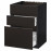 Доставка из Польши METOD / MAXIMERA Sz stj zl+3fr/2sz, czarny/Kungsbacka antracyt, 60x60 cm ИКЕА-39212478, ЕВРОИКЕА Калининград