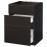Доставка из Польши METOD / MAXIMERA Sz stj zl+3fr/2sz, czarny/Kungsbacka antracyt, 60x60 cm ИКЕА-49212430, ЕВРОИКЕА Калининград
