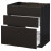 Доставка из Польши METOD / MAXIMERA Sz stj zl+3fr/2sz, czarny/Kungsbacka antracyt, 80x60 cm ИКЕА-19212479, ЕВРОИКЕА Калининград