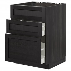 Доставка из Польши METOD / MAXIMERA sz stj zl+3fr/2szu, czarny/Lerhyttan bejcowane na czarno, 60x60 cm ИКЕА-39260129, ЕВРОИКЕА Калининград