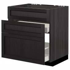 Доставка из Польши METOD / MAXIMERA sz stj zl+3fr/2szu, czarny/Lerhyttan bejcowane na czarno, 80x60 cm ИКЕА-59260109, ЕВРОИКЕА Калининград