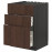 Доставка из Польши METOD / MAXIMERA sz stj zl+3fr/2szu, czarny/Sinarp brazowy, 60x60 cm ИКЕА-89405691, ЕВРОИКЕА Калининград