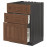 Доставка из Польши METOD / MAXIMERA Sz stj zl+3fr/2sz, czarny Enkoping/brazowy orzech, 60x60 cm ИКЕА-49476341, ЕВРОИКЕА Калининград