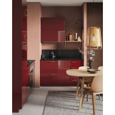 Доставка из Польши ⭐⭐⭐⭐⭐ METOD / MAXIMERA Sz stj zl+3fr/2sz, czarny Kallarp/polysk ciemny czerwonobrazowy, 60x60 cm,ИКЕА-29327899, Евро Икеа Калининград