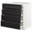 Доставка из Польши METOD / MAXIMERA sz stj 4fr/2n/3sr szu, bialy/Lerhyttan bejcowane na czarno, 80x60 cm ИКЕА-99257534, ЕВРОИКЕА Калининград