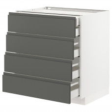 Доставка из Польши METOD / MAXIMERA sz stj 4fr/2n/3sr szu, bialy/Voxtorp ciemnoszary, 80x60 cm ИКЕА-49309941, ЕВРОИКЕА Калининград