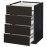 Доставка из Польши METOD / MAXIMERA W 4fr/2n/3d, черный/Kungsbacka антрацит, 60x60 cm ИКЕА-79212419, ЕВРОИКЕА Калининград