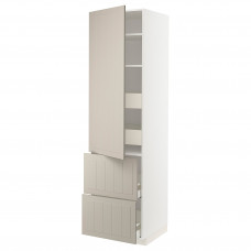 Доставка из Польши METOD / MAXIMERA w sz z pol/4 szu/drz/2 fr, bialy/Stensund bezowy, 60x60x220 cm ИКЕА-99407864, ЕВРОИКЕА Калининград