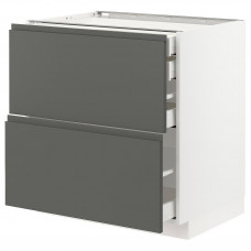 Доставка из Польши METOD / MAXIMERA sz stj 2fr/2n/sr/w szu, bialy/Voxtorp ciemnoszary, 80x60 cm ИКЕА-09309962, ЕВРОИКЕА Калининград