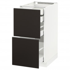 Доставка из Польши METOD / MAXIMERA W stj 2fr/2n/d/w, белый/Kungsbacka антрацит, 40x60 cm ИКЕА-29211912, ЕВРОИКЕА Калининград