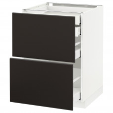 Доставка из Польши METOD / MAXIMERA W stj 2fr/2n/d/w, белый/Kungsbacka антрацит, 60x60 cm ИКЕА-09211913, ЕВРОИКЕА Калининград