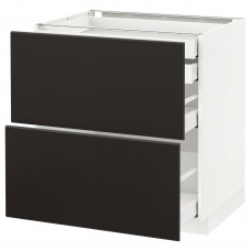 Доставка из Польши METOD / MAXIMERA W stj 2fr/2n/d/w, белый/Kungsbacka антрацит, 80x60 cm ИКЕА-89211914, ЕВРОИКЕА Калининград